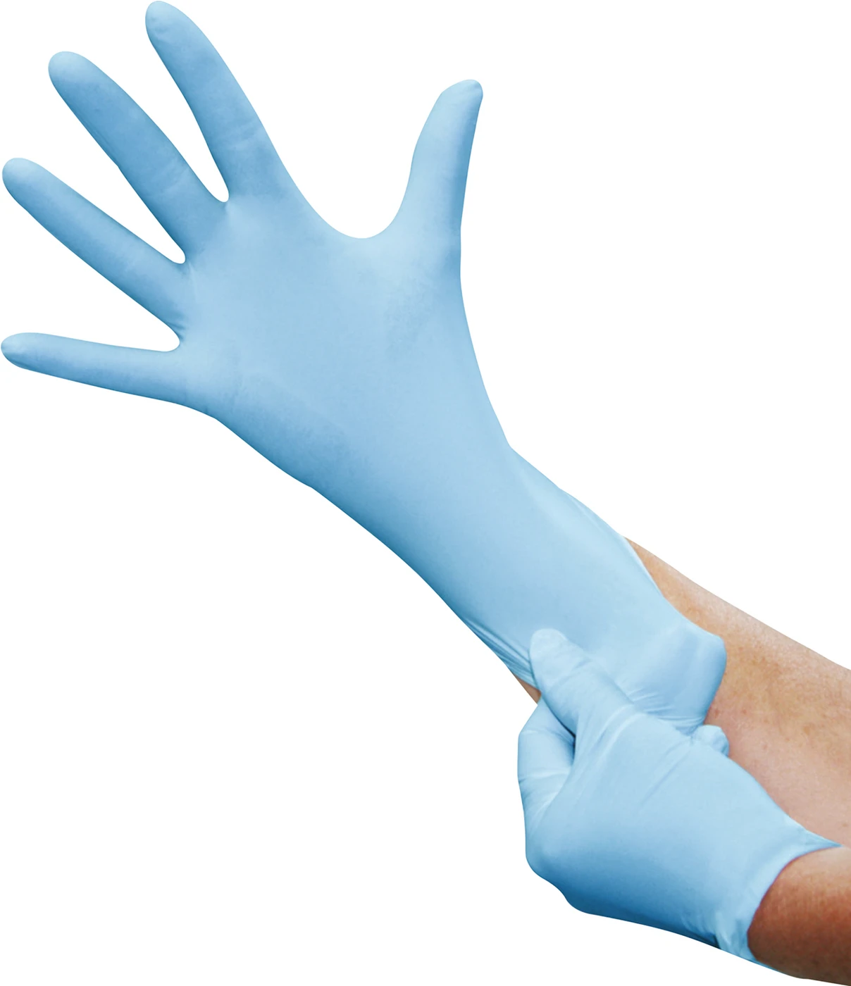 Coverfeel® Touch® Nitrilhandschuhe Packung 100 Stück blau, puderfrei, XS