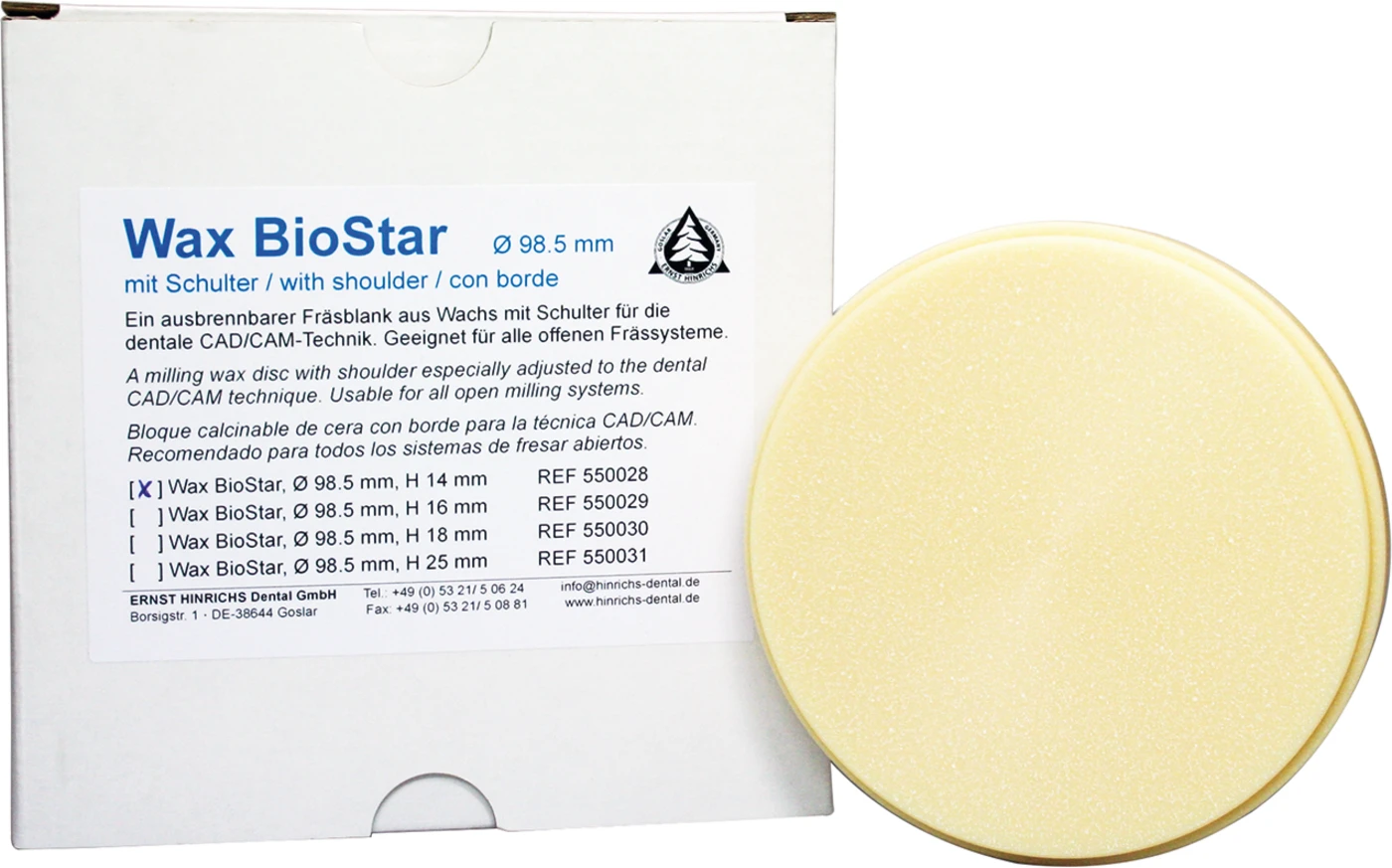 Wax BioStar Stück H 14 mm
