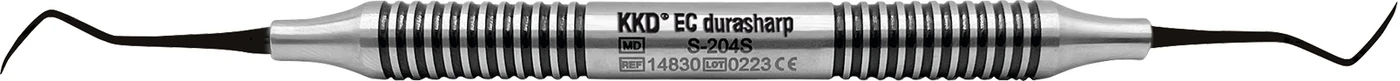 KKD® Easy Clean durasharp Scaler Stück S-204S, für Interdentalräume/ Seitenzähne mit Metallgriff