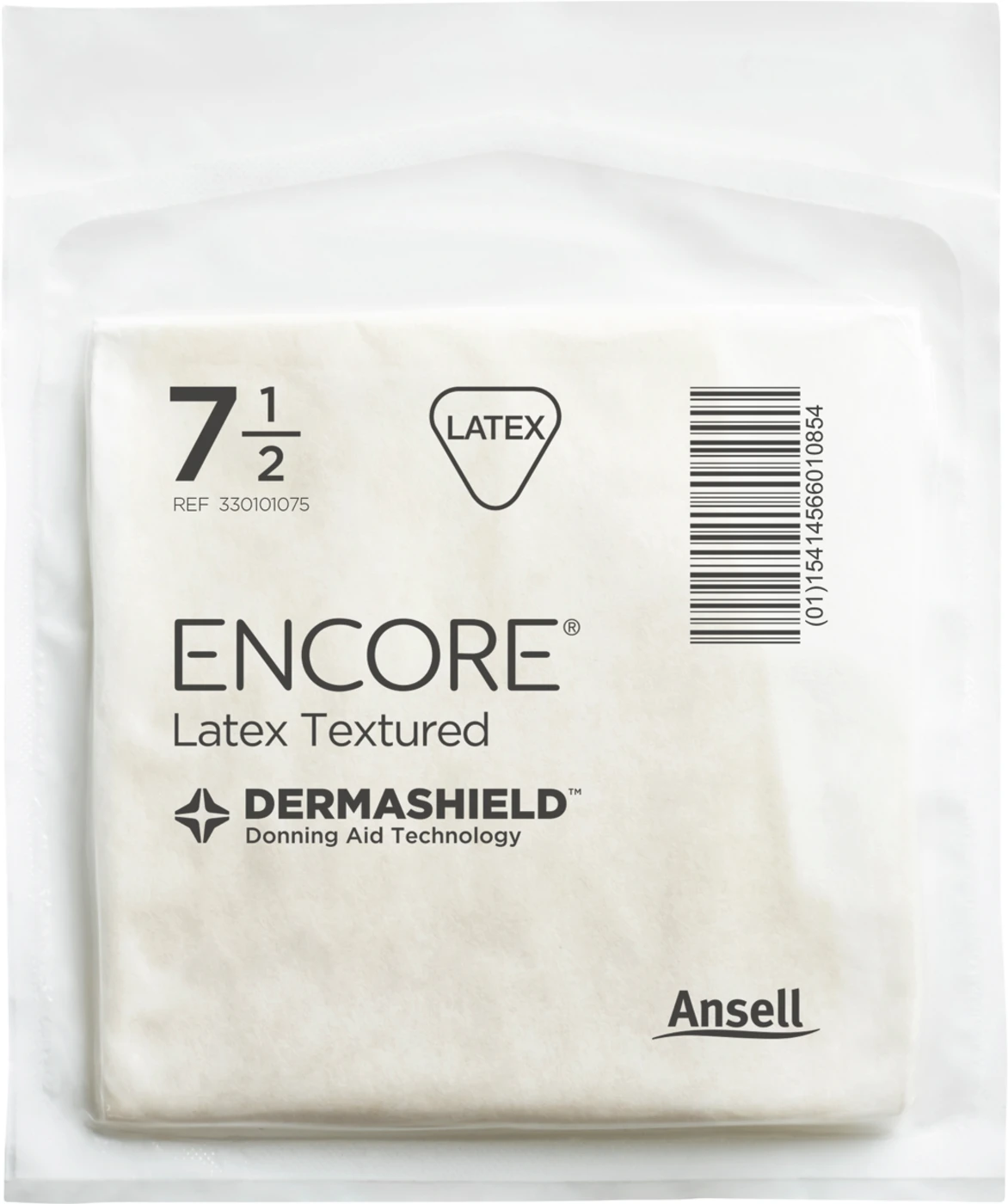 ENCORE® Latex Textured Packung 50 Paar puderfrei, natur, Größe 5,5