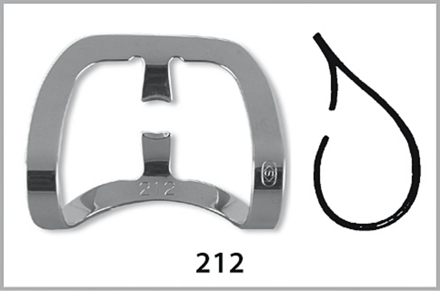 Fit-Kofferdam® Klammern im Ivory-Stil Cervical Stück Nr. 212