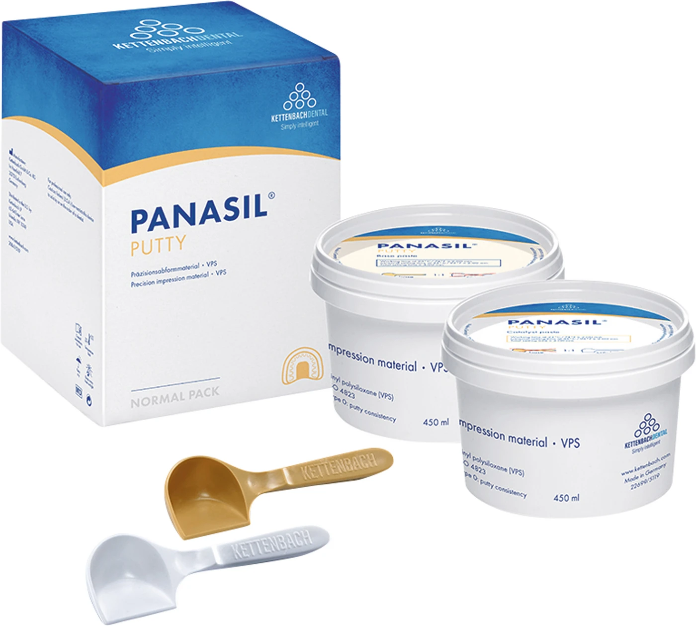 Panasil® Putty Normalpackung 450 ml Basispaste, 450 ml Katalysatorpaste, Putty