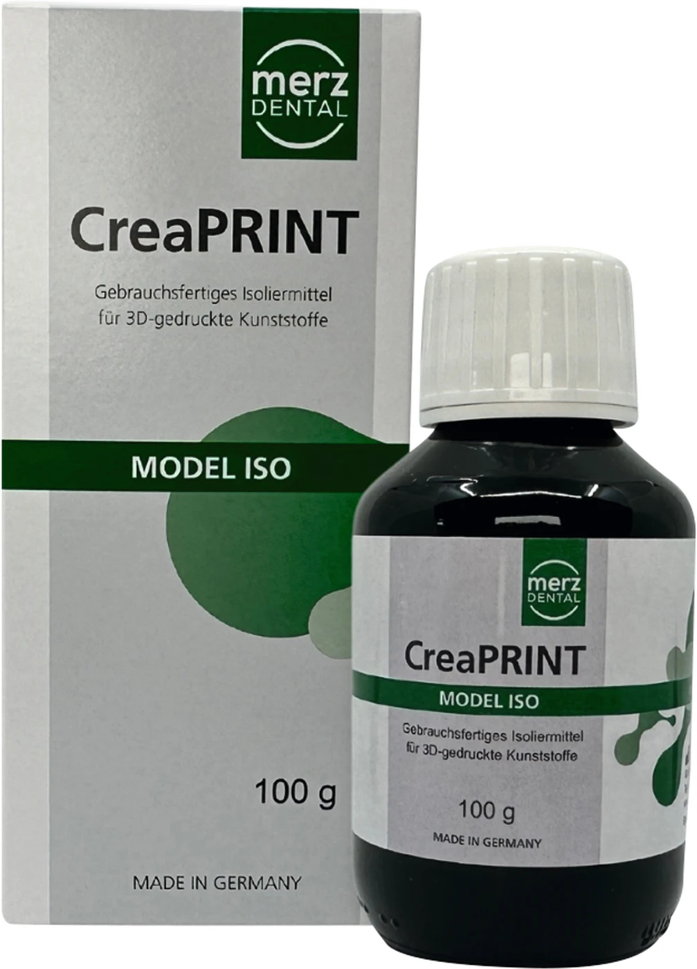 CreaPRINT Model ISO Flasche 100 g, grün