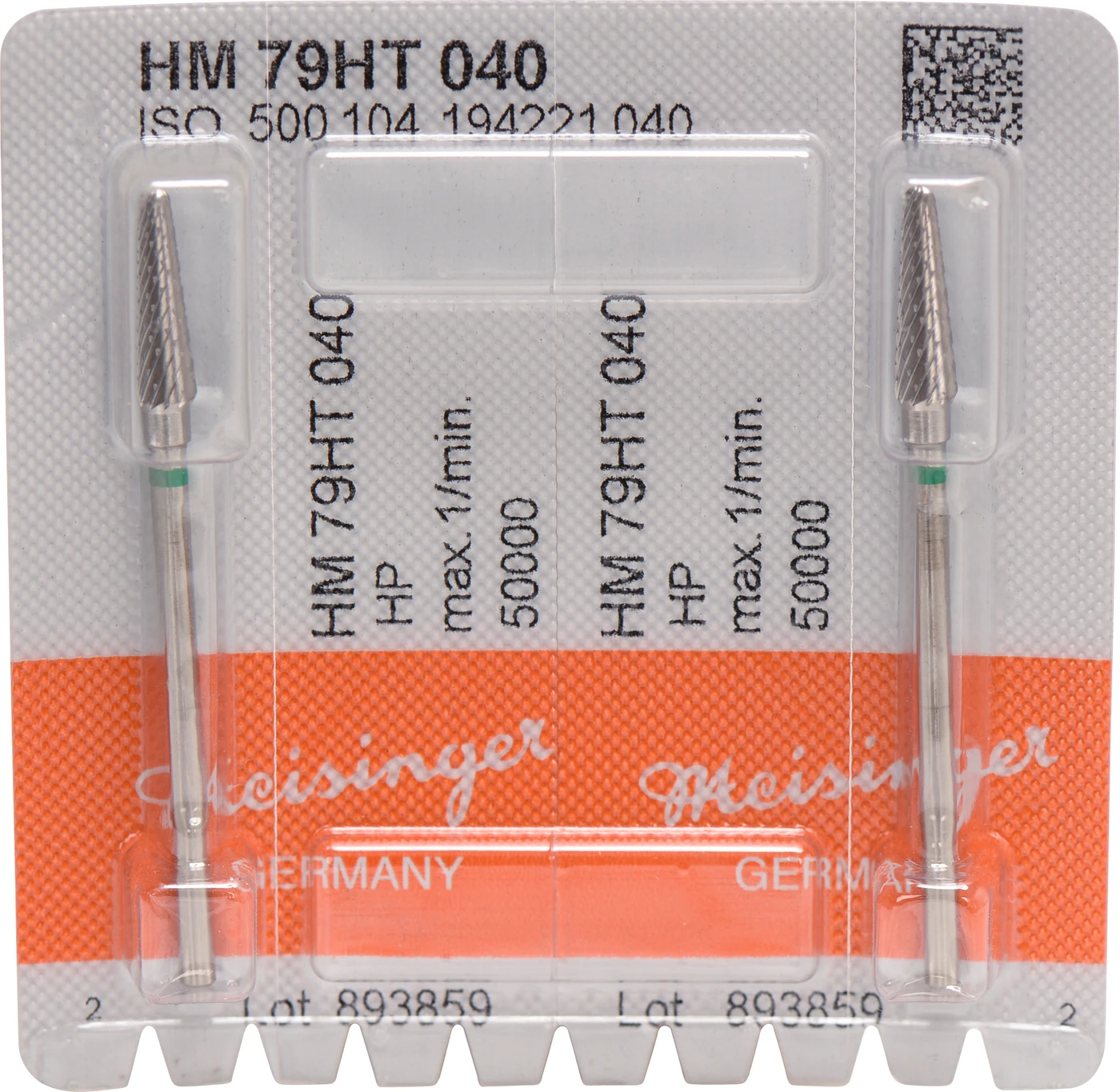 HM-Fräser HT Packung 2 Stück Spezialverzahnung, grün grob, HP, Figur 194, 14,2 mm ISO 040