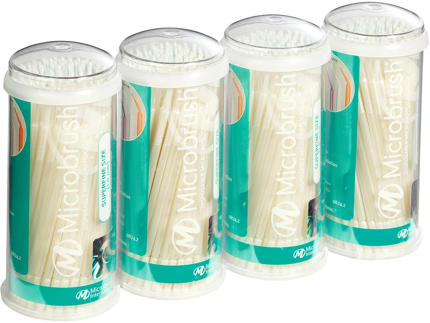 Microbrush® Applikatoren Tube Serie Packung 400 Stück weiß, superfein 1 mm Microbrush® Applikatoren Tube Serie Packung 400 Stück weiß, superfein 1 mm