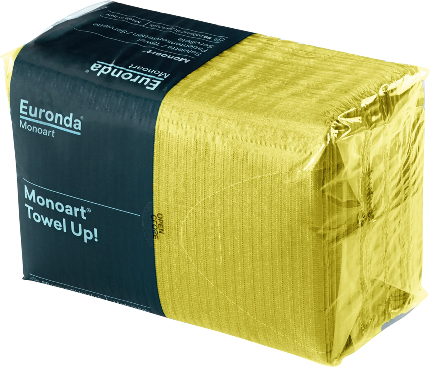 Monoart Patientenservietten Towel Up Packung 500 Stück gelb, 33 cm x 45 cm