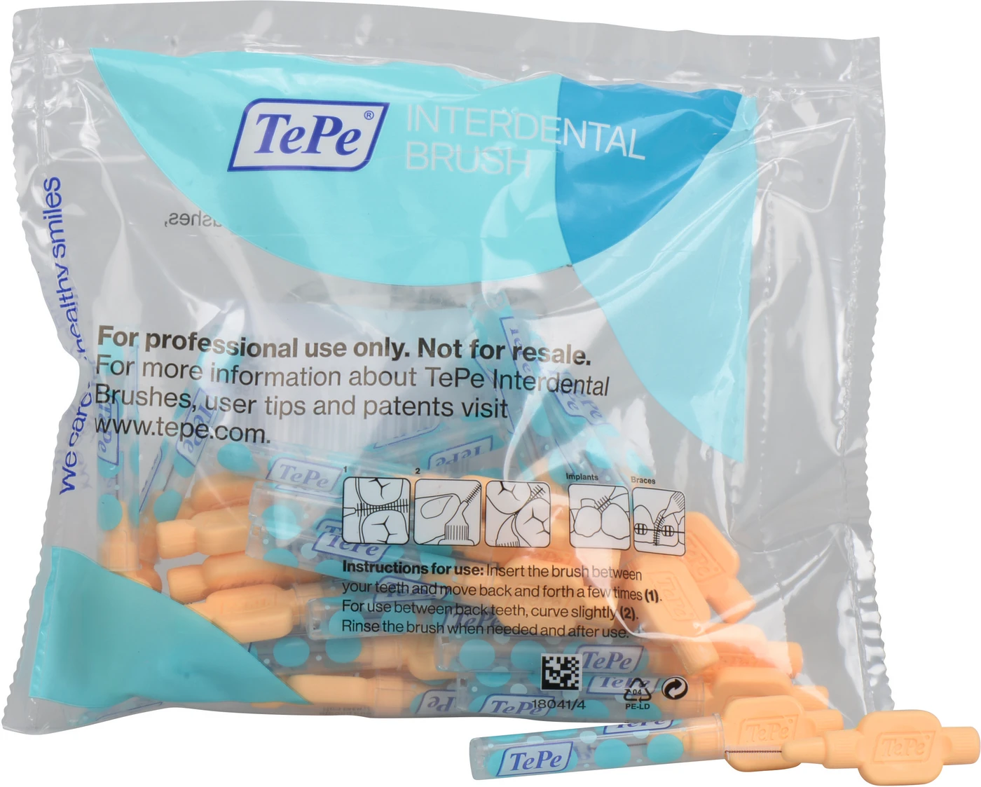 TePe® Interdentalbürsten Extra Soft Packung 25 Stück orange, Ø 0,45 mm TePe® Interdentalbürsten Extra Soft Packung 25 Stück orange, Ø 0,45 mm