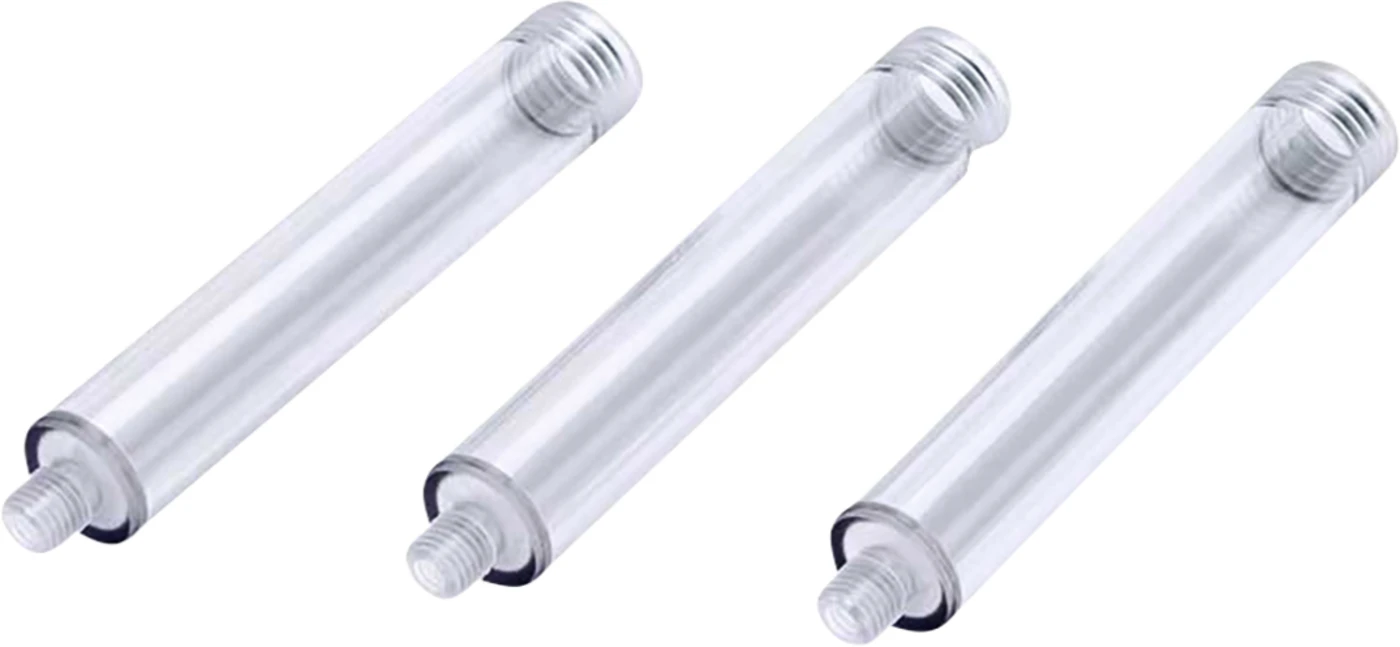 ASPIJECT® Packung 3 transparente Kunststoff-Schraubhülsen für Aspiject SIS/CALAJECT, autoklavierbar
