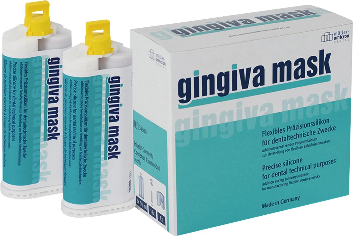 gingiva MASK  2+1 Aktionspaket 6 x 50 ml Doppelkartusche gingiva mask, 36 Mixing Tips