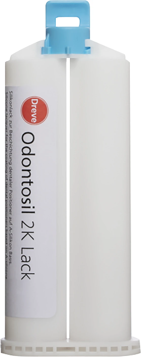 Odontosil 2K Lack Packung 2 x 50 ml Doppelkartusche hellblau