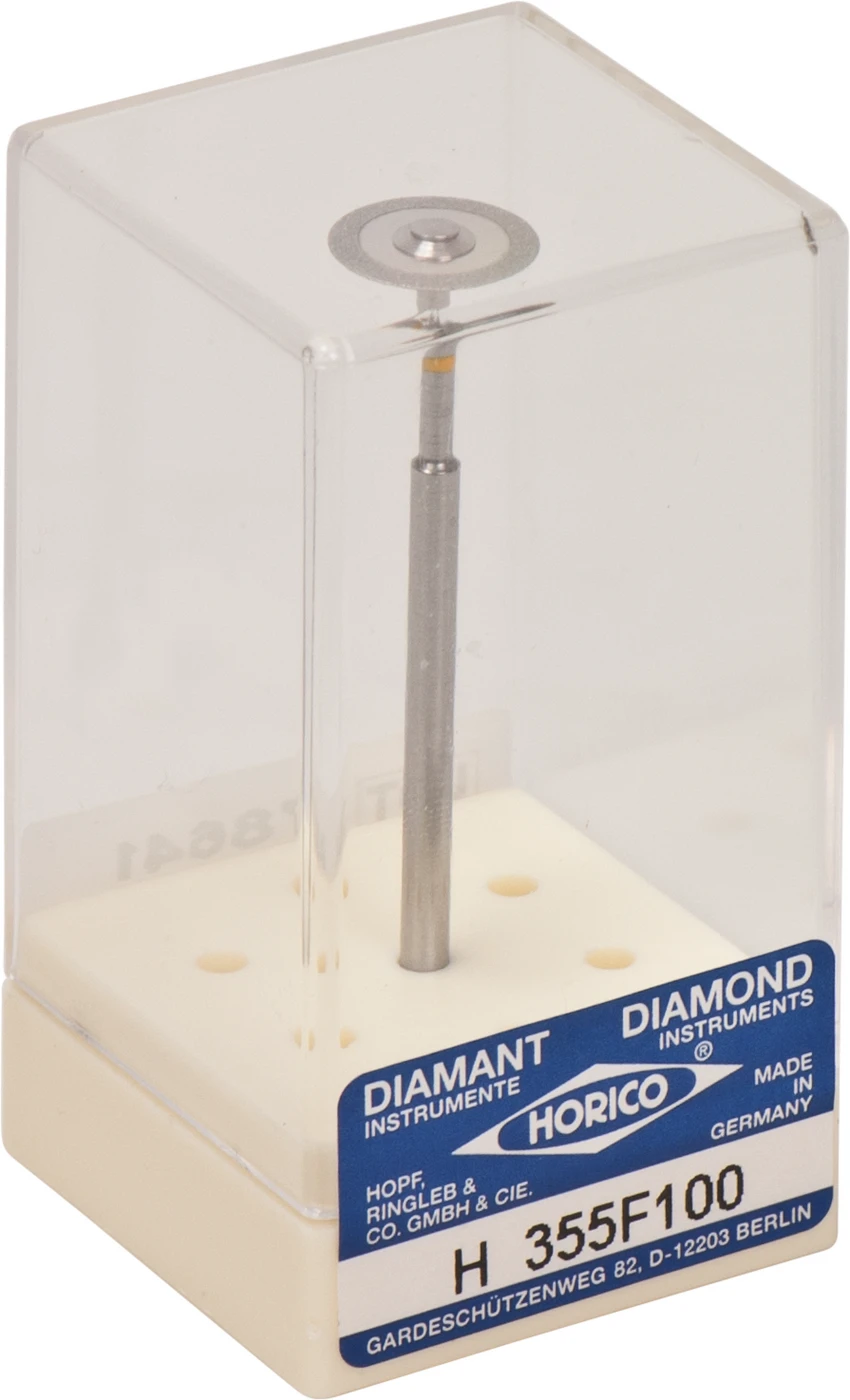 SUPERDIAFLEX® 355 Stück doppelseitig, sehr flexibel, gelb extra-fein, HP, Figur 355 F, 0,15 mm, ISO 100
