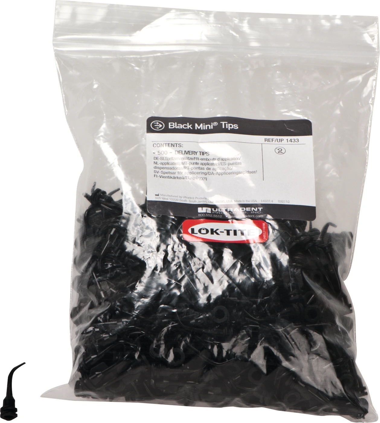 Black Mini® Tips Packung 500 Black Mini Tips, Ø 1 mm