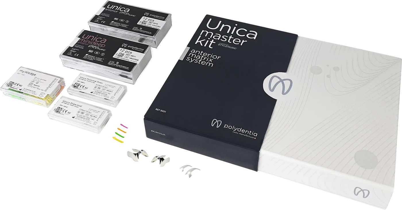 Unica Master Kit Kit 124 Unica (12 minideep, 12 anterior, 50 Proximal, 50 Proximal deep), 100 myWedges