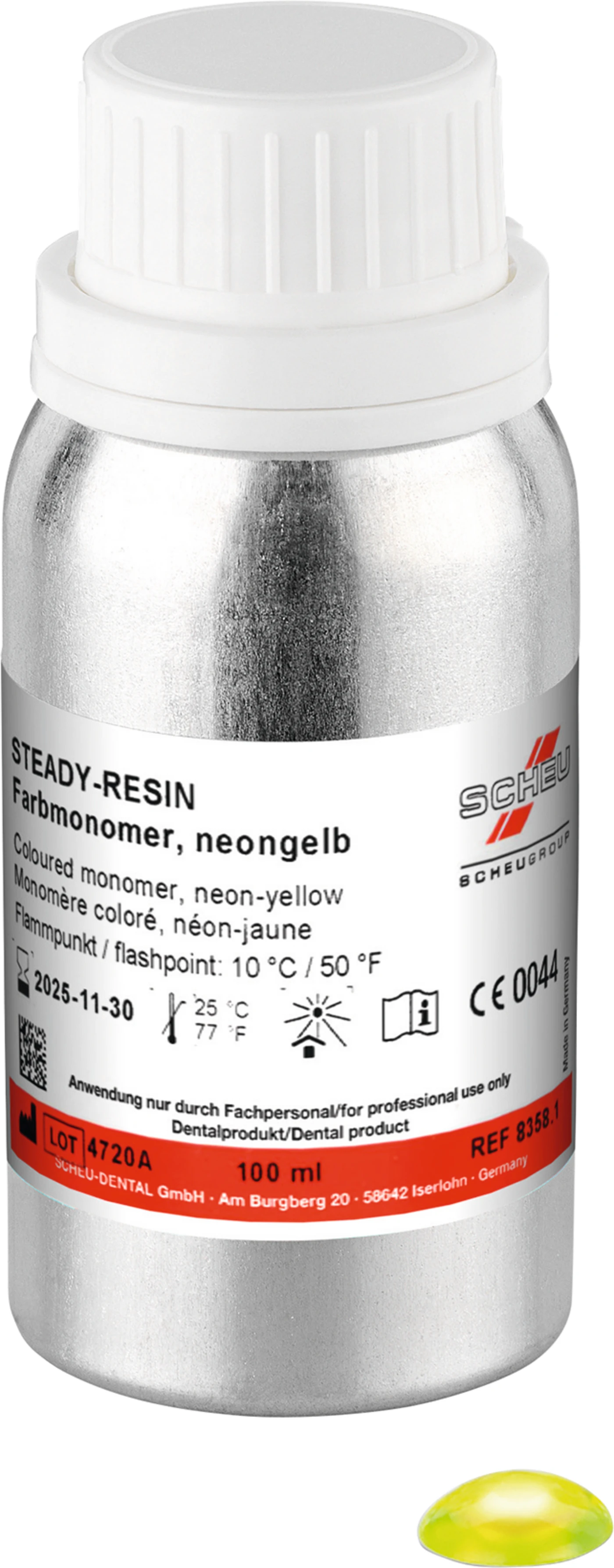 STEADY-RESIN Neonmonomere Flasche 100 ml neongelb