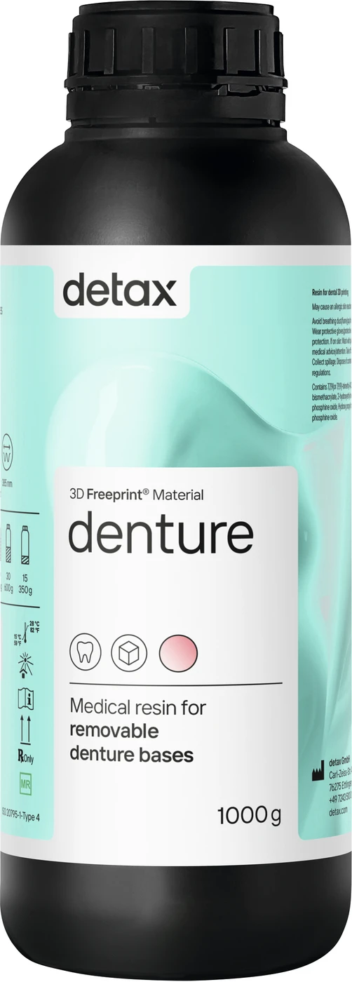 FREEPRINT® denture Flasche 1 kg Kunststoff 385 nm, pink