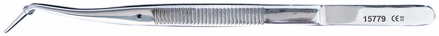 Pinzette nach Meriam Stück 150 mm, gerieft