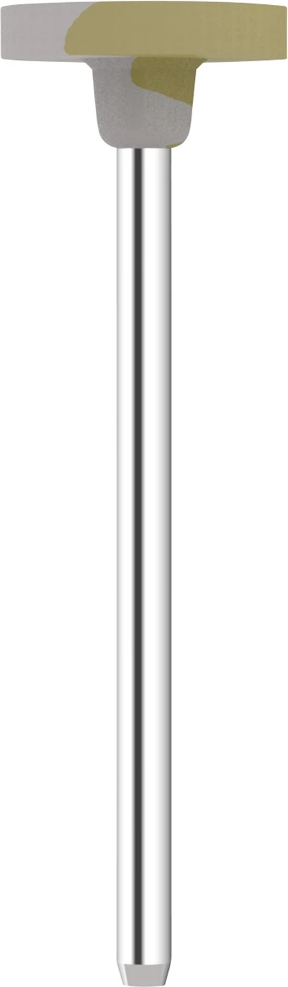 Omnipol für Zirkon/Keramik Packung 3 Stück gelb/weiß fein, HP, Rad klein, Ø 12 x 2,4 mm