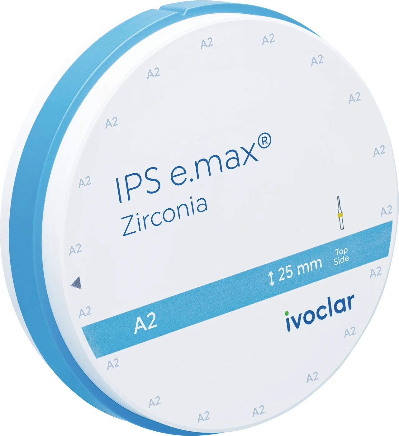 IPS e.max Zirconia Stück Ø 98,5 mm, H: 25 mm, A2