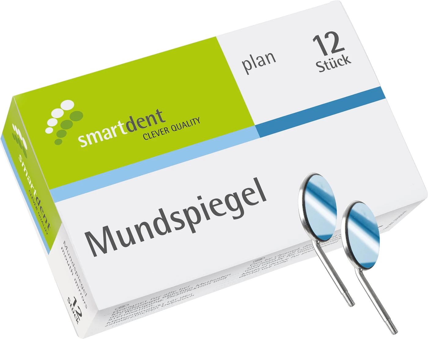 smart Mundspiegel Packung 12 Stück Standard Nr. 5 plan