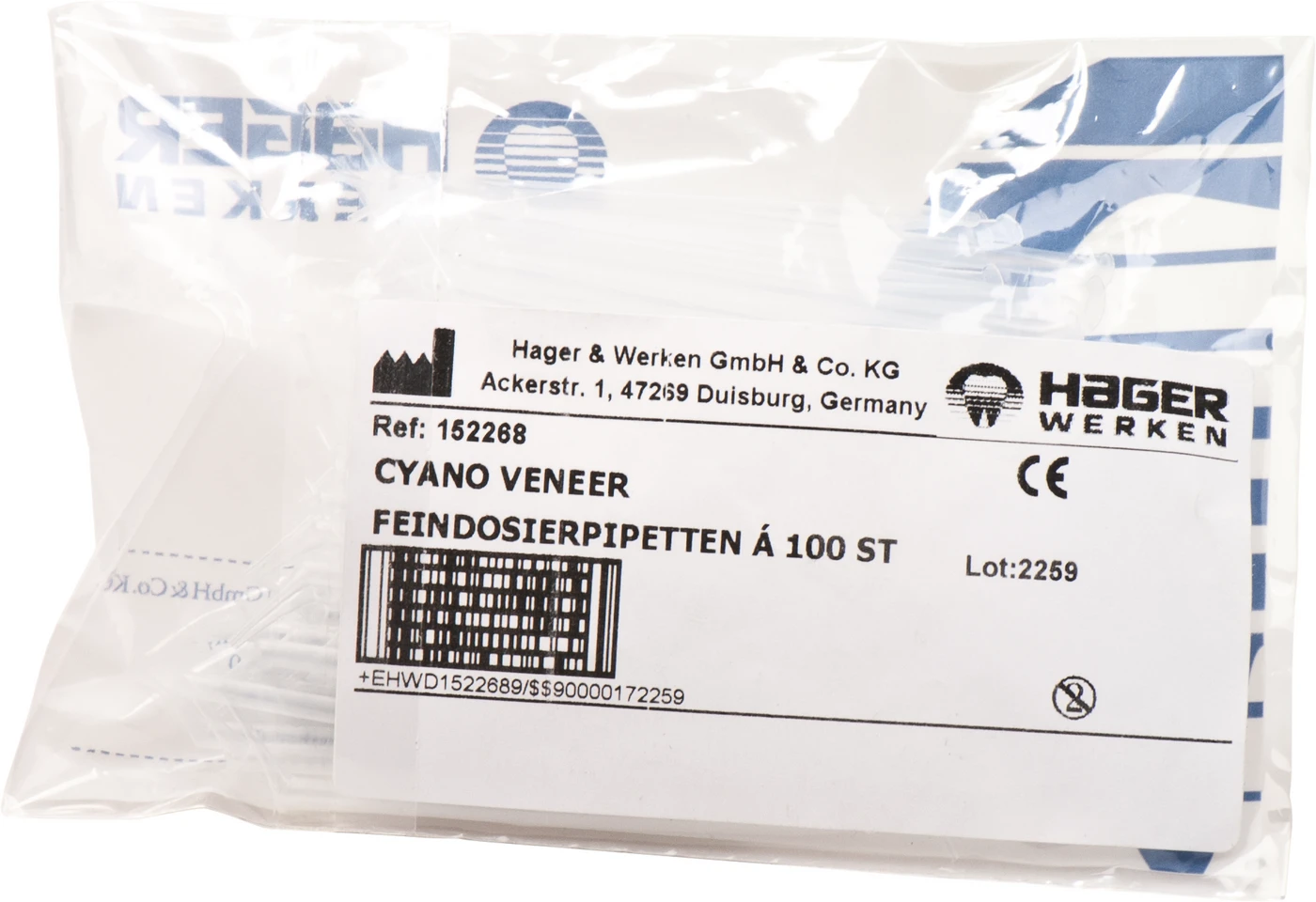 Cyano Feindosierpipetten Packung 100 Stück