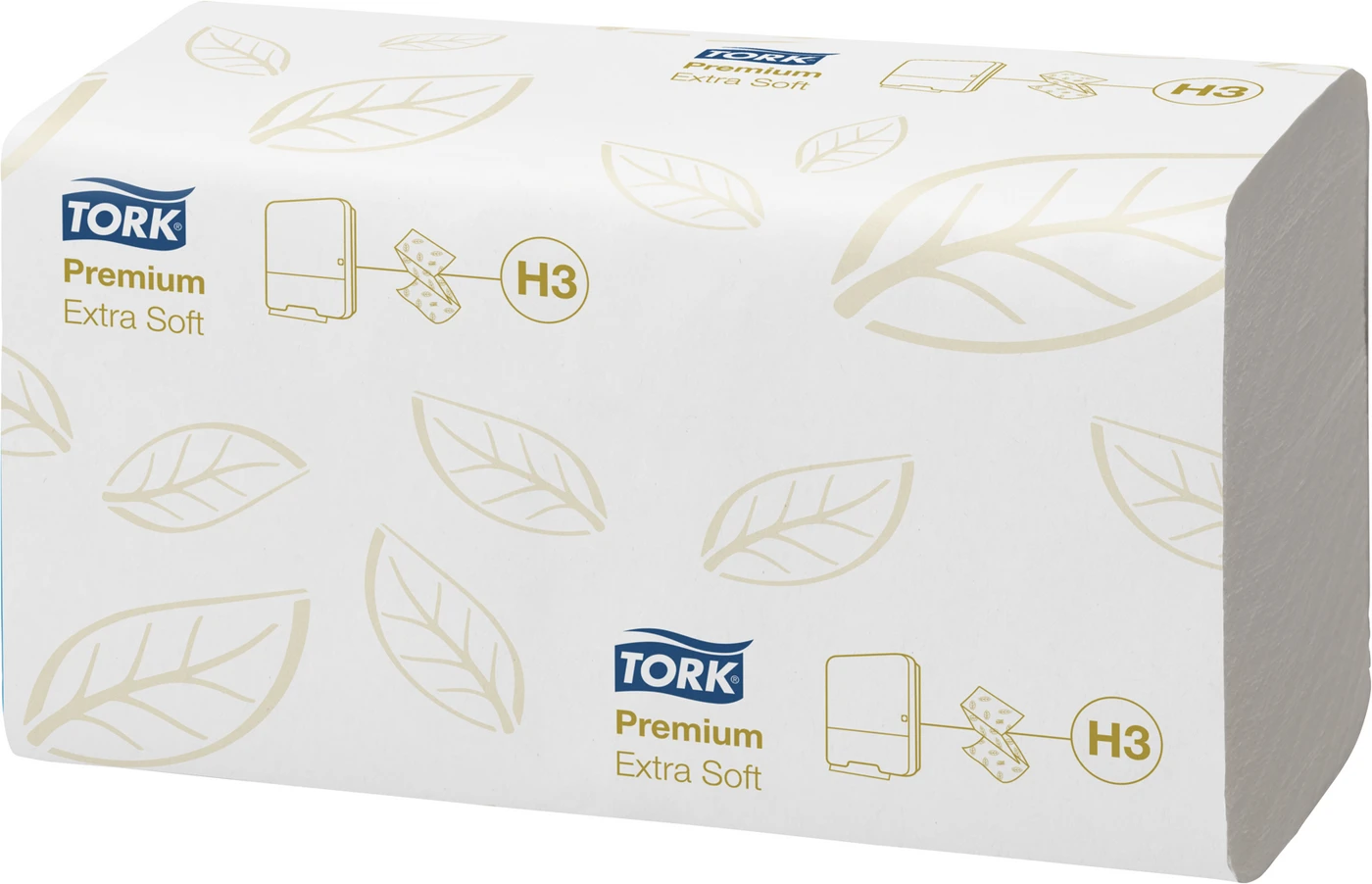 TORK® extra weiche Zickzack Handtücher (V-Falz) H3 System Karton 15 x 200 Stück 2-lagig, extra weich, 23 x 22,6 cm, hochweiß