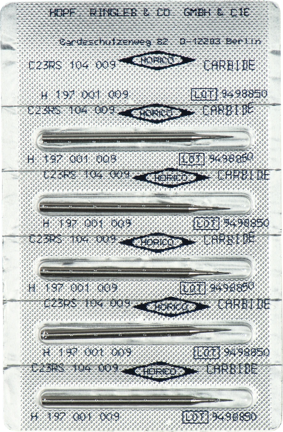 Fissurenbohrer C23RS Packung 5 Stück HP, ISO 009