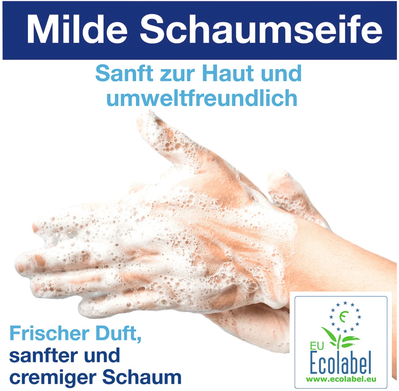 TORK® milde Schaumseife S4 Karton 6 x 1 Liter Kartusche, für S4 Schaumseifensystem