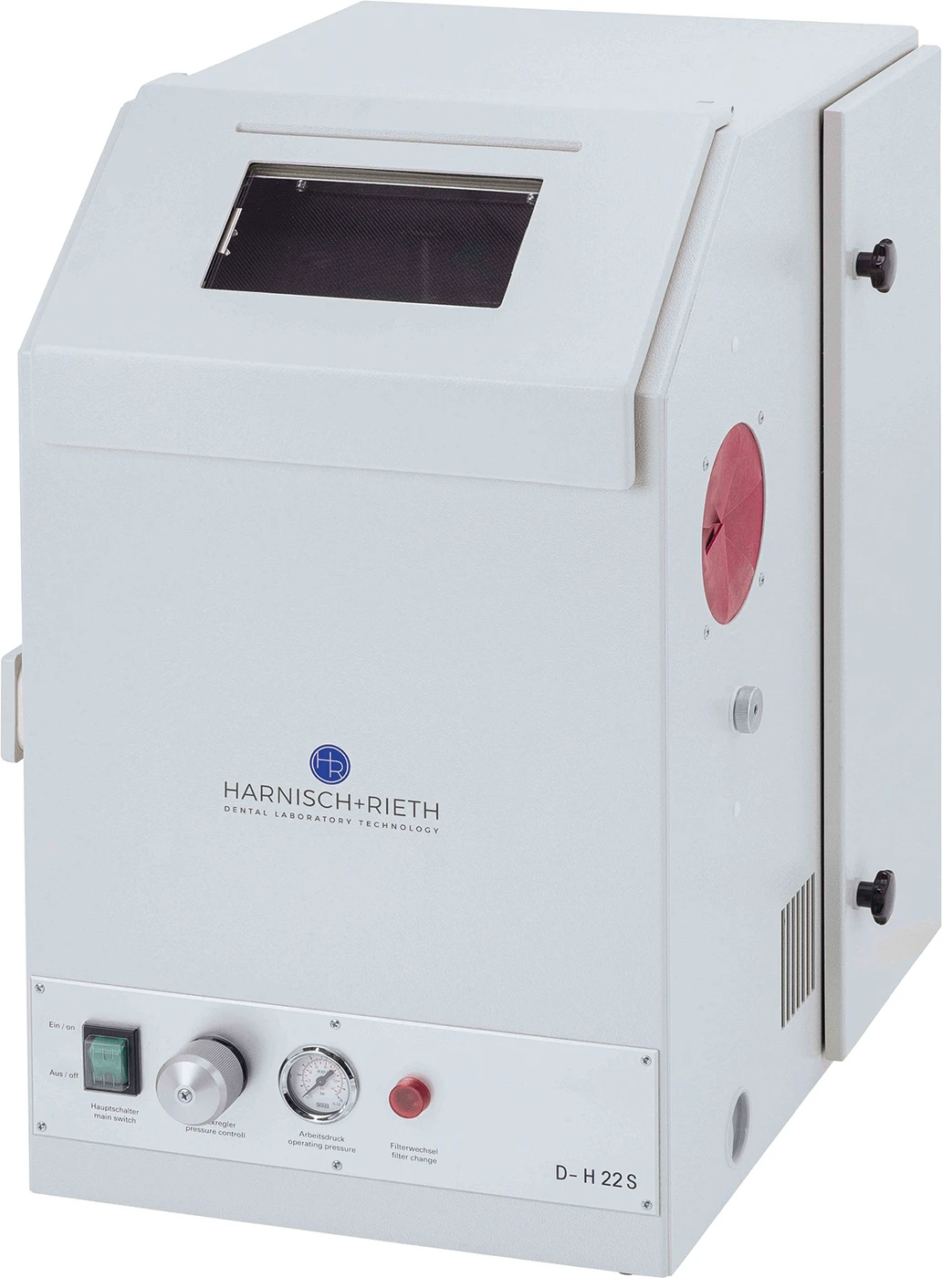 Handabstrahlgerät D-H 22 S Stück D-H22S mit Gebläseabsaugung, 2 x 6 kg Spezial-Edelkorund
