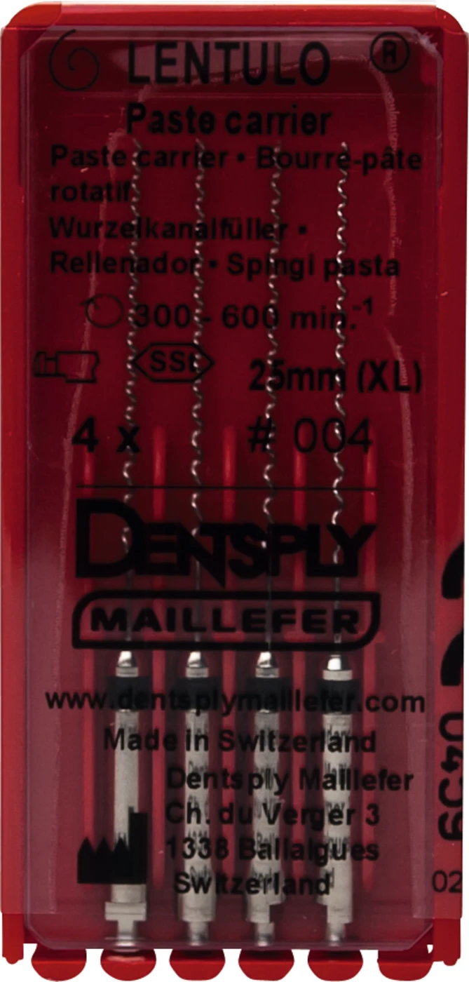 Wurzelkanalfüller "LENTULO®" Packung 4 Stück 25 mm, Gr. 4