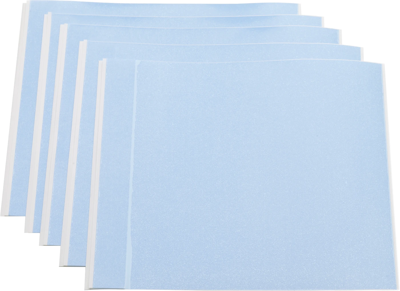 Schutzfolie selbstklebend Packung 50 Stück hellblau-transparent, 20 x 20 cm