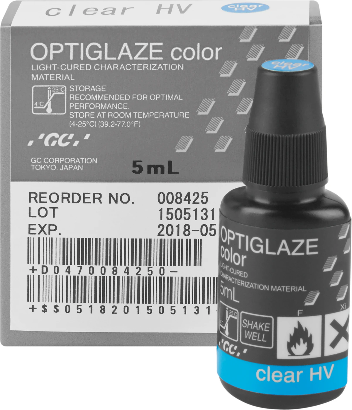 GC OPTIGLAZE® color Flasche 5 ml transparent HV