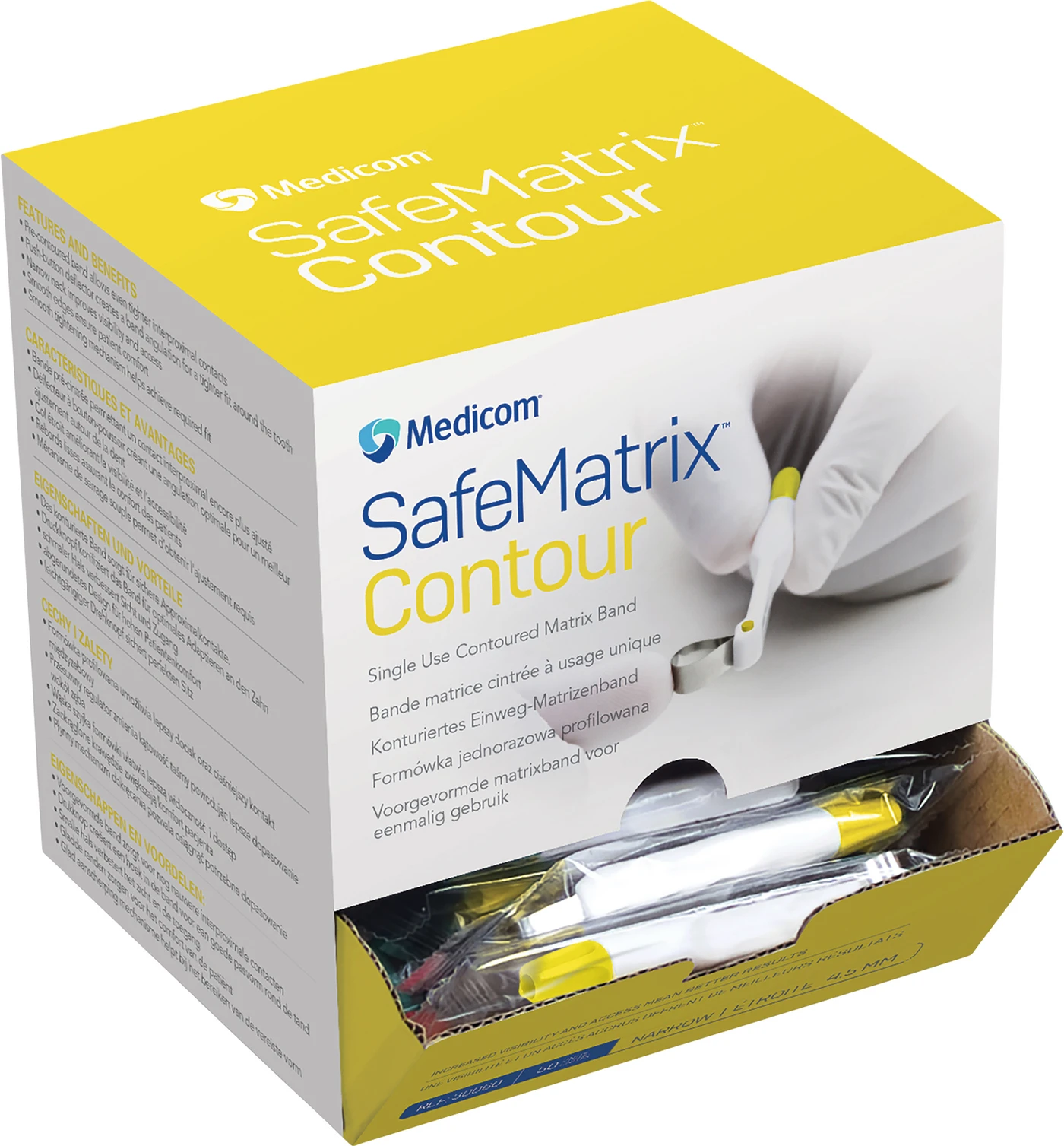 Medicom® SafeMatrix™ Contour Packung 50 Stück gelb, klein