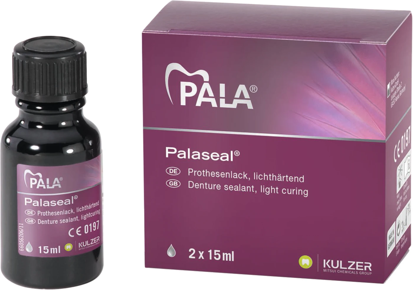 Palaseal® Packung 2 x 15 ml Prothesenlack