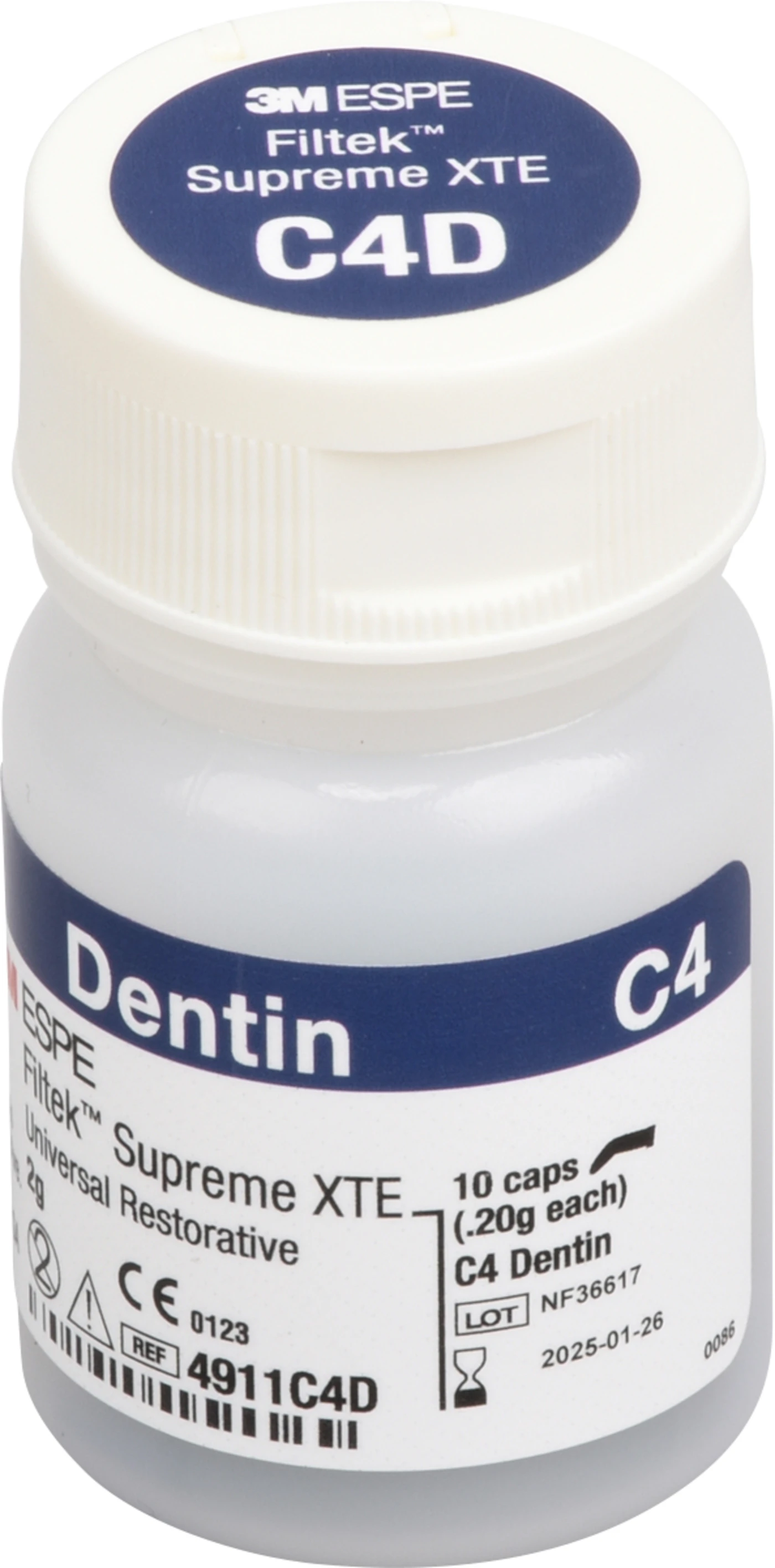 Filtek™ Supreme XTE Universal Packung 10 x 0,2 g Kapsel dentin C4 Filtek™ Supreme XTE Universal Packung 10 x 0,2 g Kapsel dentin C4