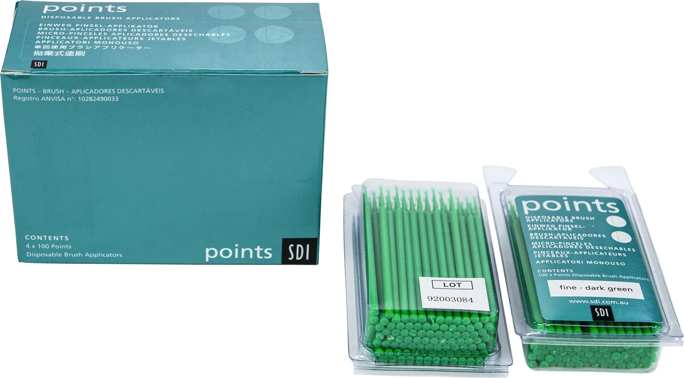 points Pinselapplikatoren Packung 400 Pinsel dunkelgrün