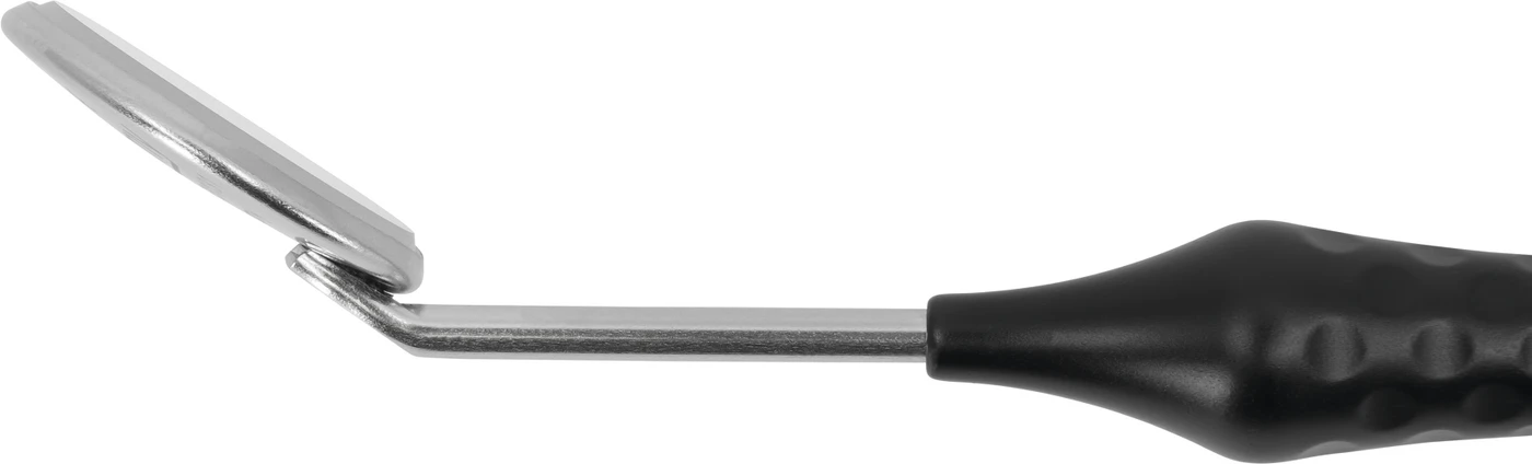 Economy Mundspiegel Packung 12 Stück Ø 22 mm, Größe 4, plan, SS-Stiel