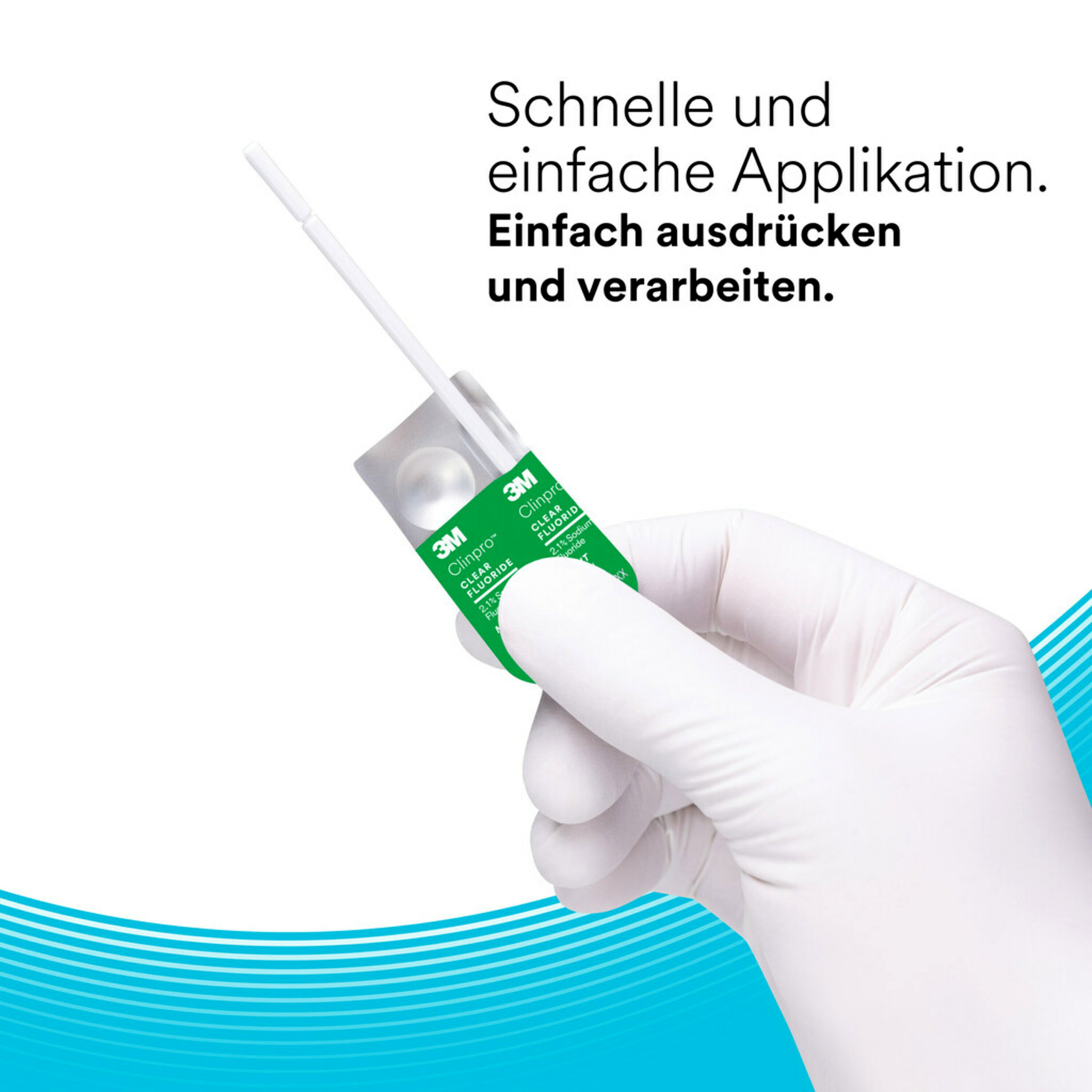 Clinpro™ Clear Fluorid Packung 100 x 0,5 ml Mint, Zubehör