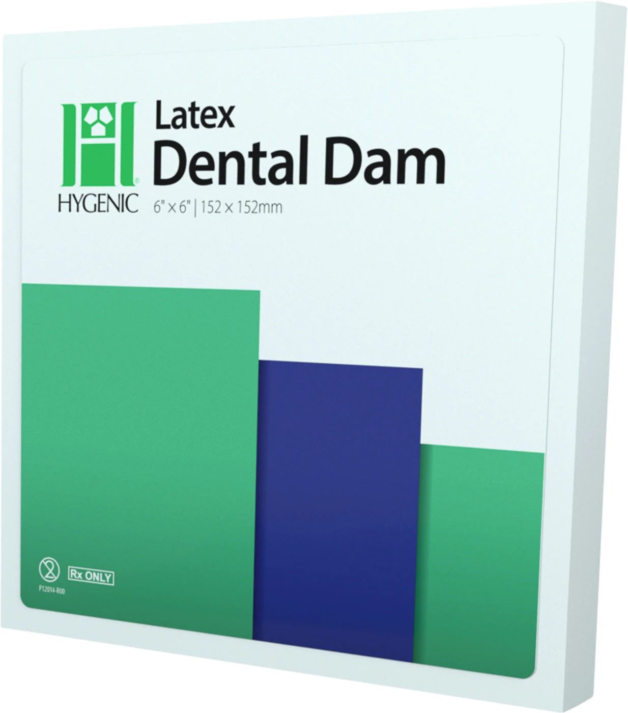 Hygenic® Latex Kofferdam Packung 36 Stück 6"x 6" dick grün Hygenic® Latex Kofferdam Packung 36 Stück 6"x 6" dick grün