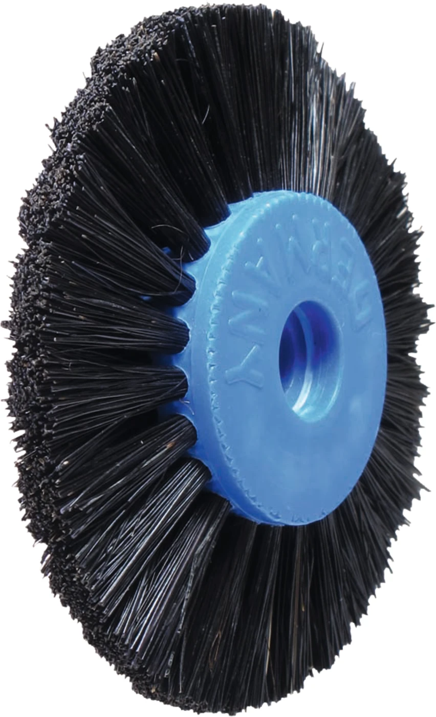Polierbürsten  Stück Kunststoffkern, Qualität "Standard" 3-reihig, 26/Ø 55 mm spitz