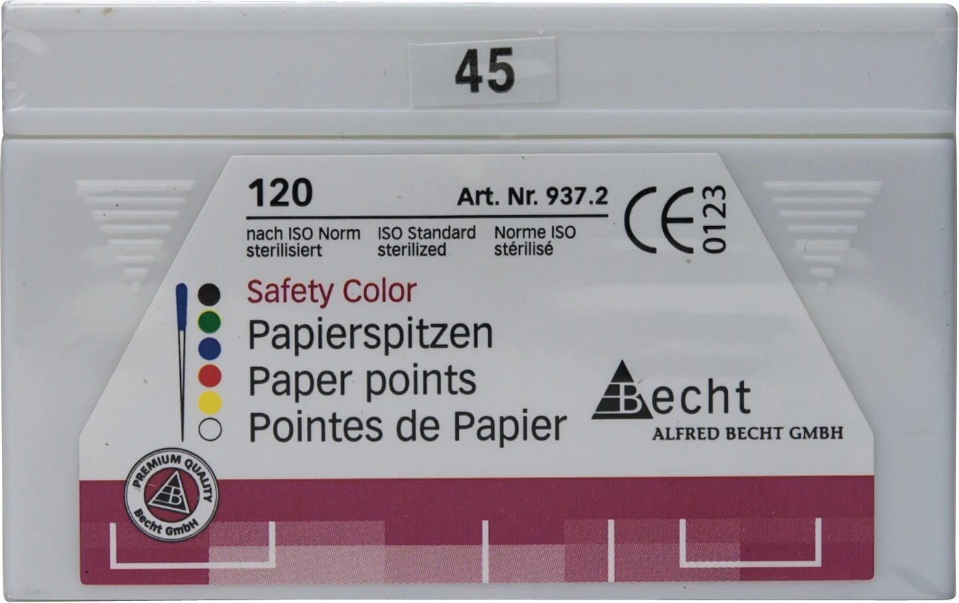 Papierspitzen Safety Color Packung 120 Stück ISO 045