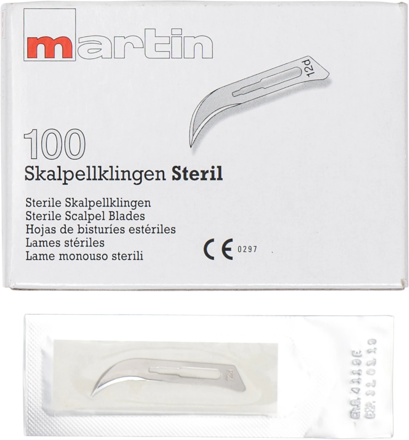 Klingen steril Packung 100 Stück Figur 12D