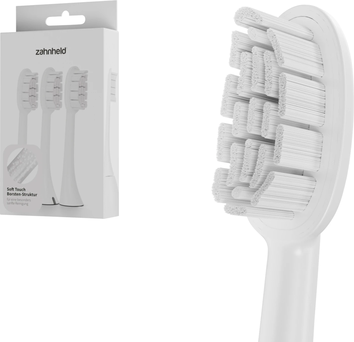 Bürstenkopf Basic Soft Packung 3 Stück weiß