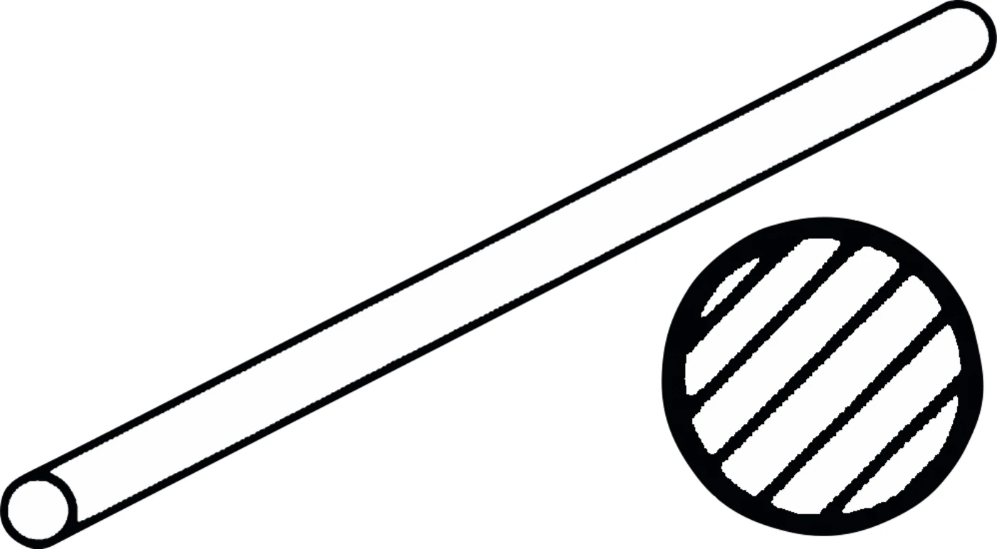 India-Korund-Schleifsteine Stück braun-beige, Ø 6 mm, 100 mm