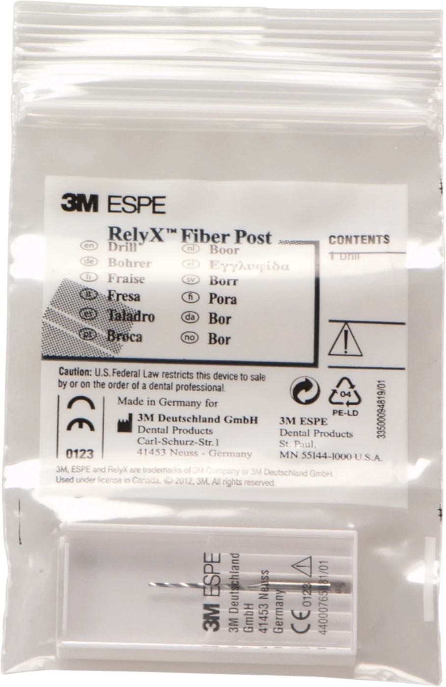 RelyX™ Fiber Post 3D Wurzelstiftbohrer Stück Universalbohrer