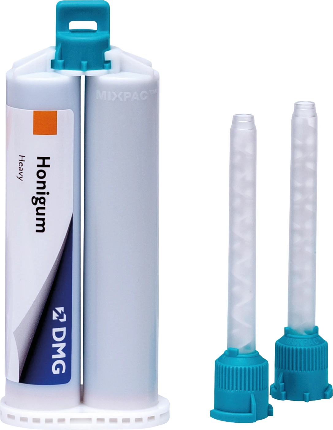 Honigum Heavy Vorteilspackung 8 x 50 ml Doppelkartusche Heavy, 16 Automix-Tips