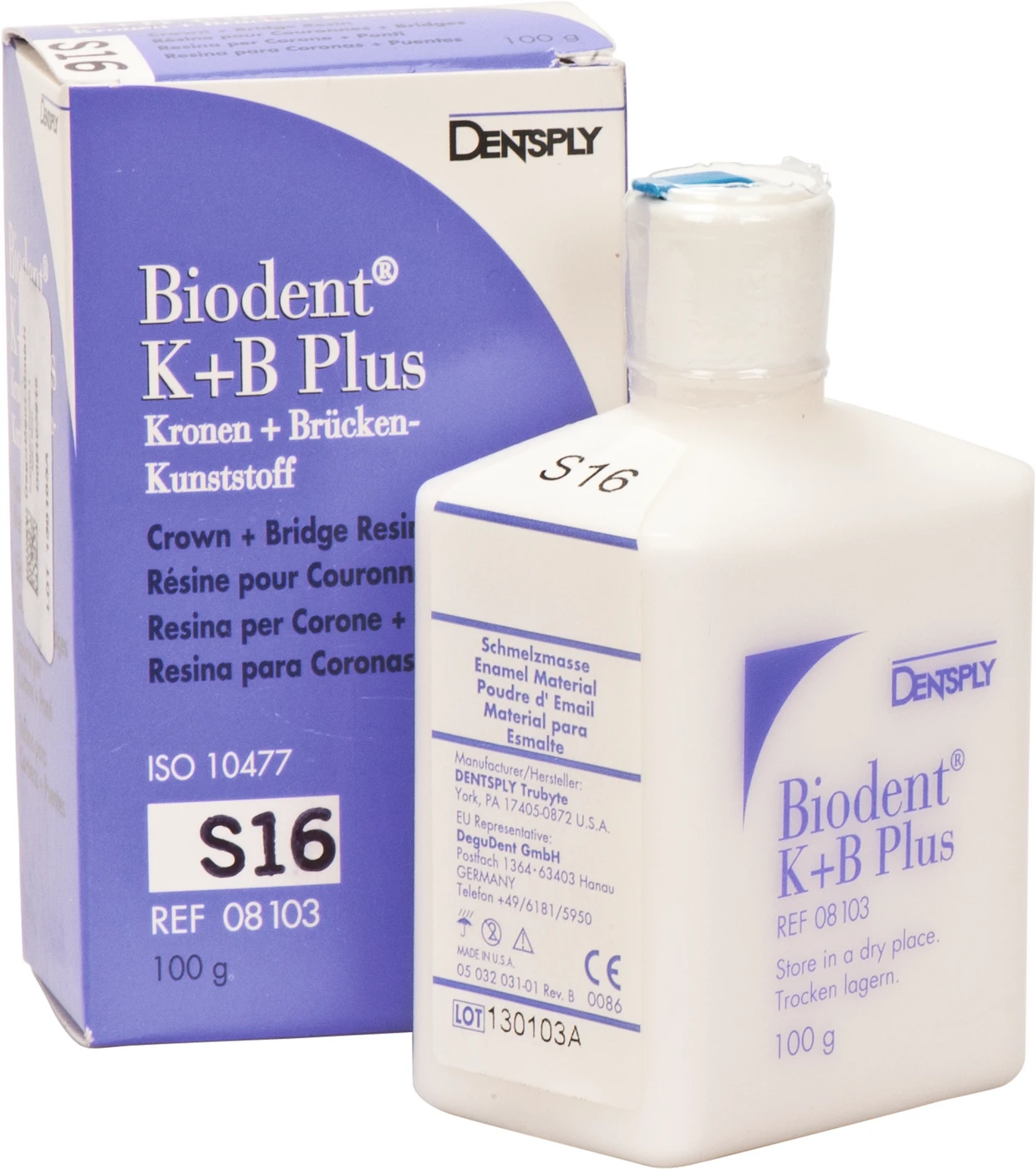 Biodent® K+B Plus Massen Flasche 100 g Pulver schmelz 16