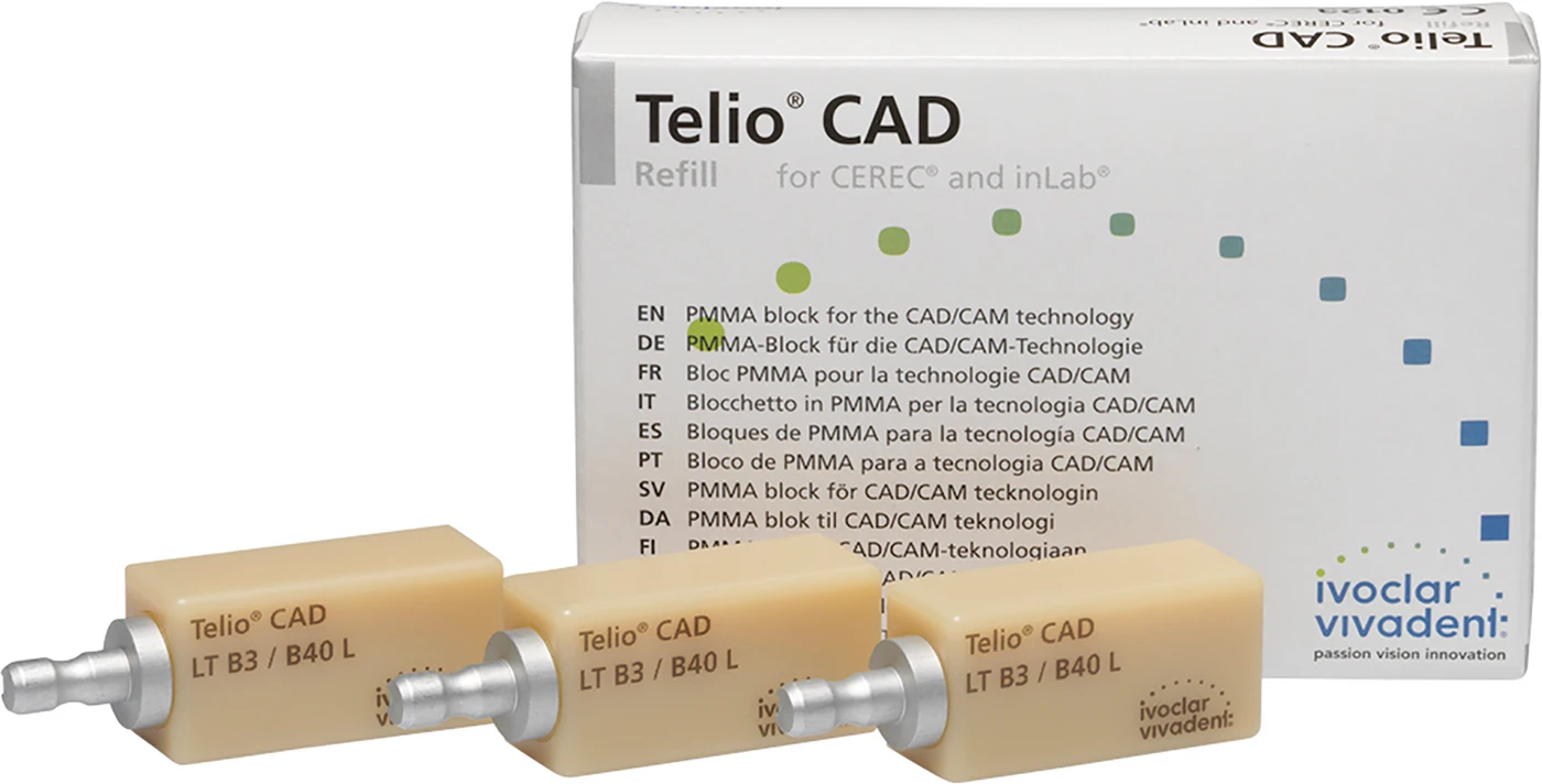 Telio® CAD Packung 3 Stück Größe B40L, B3 LT Telio® CAD Packung 3 Stück Größe B40L, B3 LT