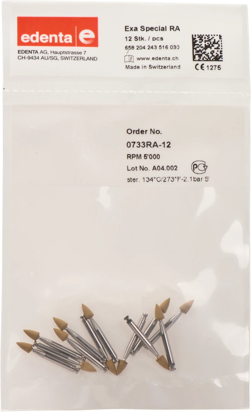 Exa Special Packung 12 Stück gelb, RA, Figur 243, 6 mm, ISO 030