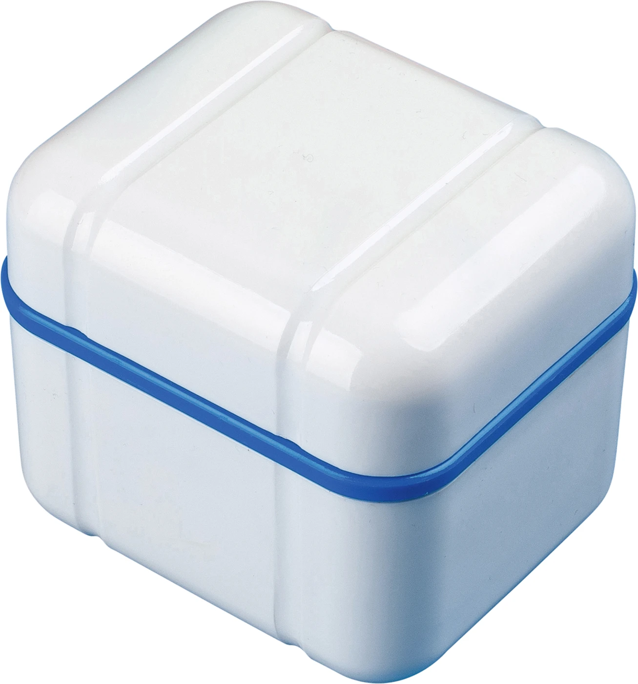 CURAPROX BDC Stück Gebissdose blau/weiß CURAPROX BDC Stück Gebissdose blau/weiß