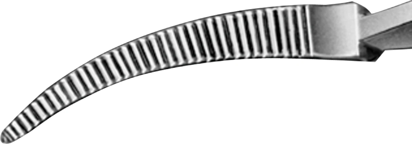 Arterienklemme nach Mosquito-Hartmann Stück feingliedrig, 100 mm, gebogen